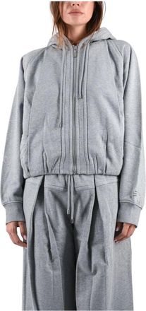 Sportmax Sudadera con capucha Spdfashion - Jackets - Mujer - Gris - XS