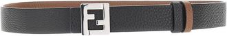 Fendi FF leather reversible belt Man 100