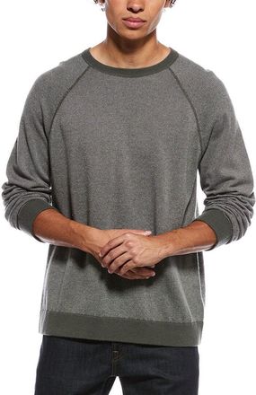 Vince Birdseye Raglan Wool & Cashmere-Blend Crewneck Pullover