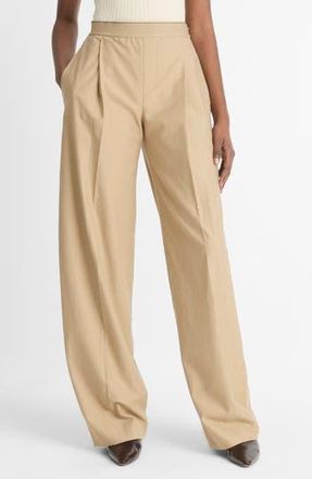 Vince Pleated Elastic Waist Pants in Dune Stone at Nordstrom Rack, Size 00