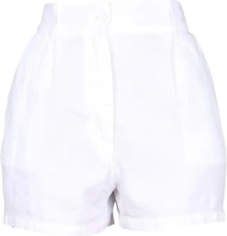 Aspesi Shorts a pieghe con tasche - Bianco