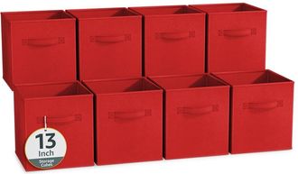 Sorbus 13In 8 Pack Collapsible Fabric Storage Bins