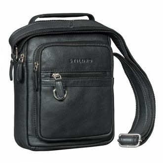 STILORD Lima Stylish Leather Shoulder Bag Mens Crossbody - Small Messenger Bag Genuine Leather with Carry Handle Vintage Satchel 9.7 Tablet for Travel & Busin