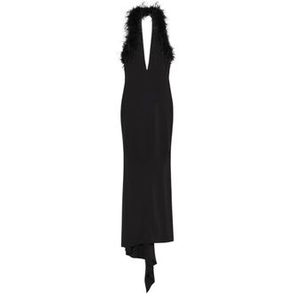 Blumarine Rf6083J1613 Avondjurk - Dames - Jurken - Zwart - Maat: S Polyamide