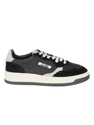 Autry Dark Grey Medalist Low Polyester Sneakers