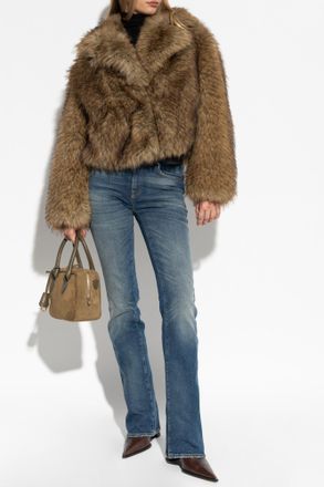 Stand Studio Samara Faux Fur, Womens, Brown