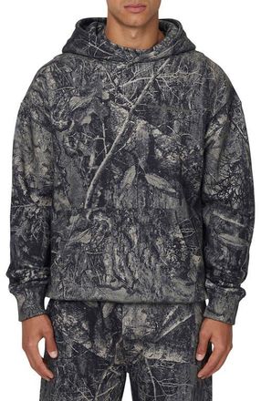 Good For Nothing Mens Woodland Blackout Camo Relaxed Hoodie at Nordstrom, Size Medium Uk