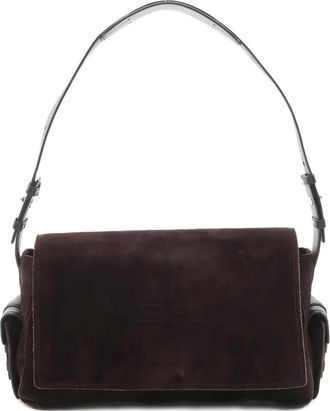 Givenchy 2000s 4G suede shoulder bag - Brown