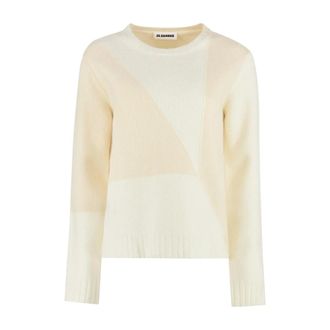 Jil Sander Dames, Truien, Beige, Maat: M Wol