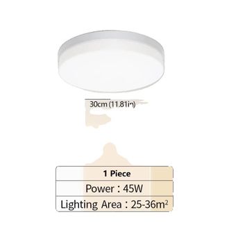 OEM L&aacute;mpara De Techo, De Bajo Consumo, Dise&ntilde;o Minimalista, 1 Unidad, Luz Blanca Fr&iacute;a