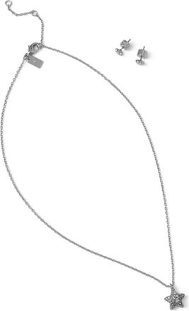 Coach Set collana e orecchini con ciondolo - Argento