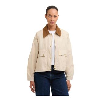 Barbour Light Jackets, female, Beige, Size: S Medland Showerproof Jacket