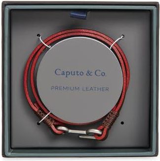 Caputo & Co. Utility Hook Leather Bracelet in Dark Brown at Nordstrom Rack