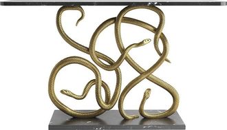 Global Interiors Marmor Design Konsolentisch Wildlife Snake