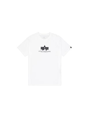 Alpha Industries T-Shirt ALPHA INDUSTRIES Basic T-Shirt BL Rubber, Herren, Gr. XXL, wei&szlig;, schwarz, Obermaterial: 90% Baumwolle, 10% Polyester, Shirts T-Shirt