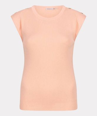 Esqualo Womens Erin Top In Peach