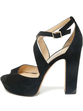 Jimmy Choo London April crossover-strap sandals - Black