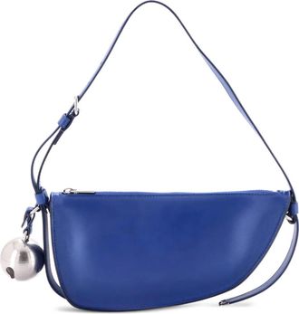 Burberry Shield Sling Shoulder Bag Leather Mini crossbody bag - Blauw