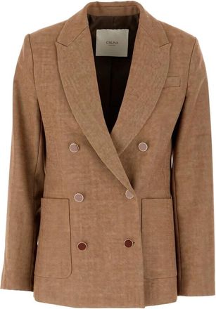 Cruna Zoe Blazer - Dames - Blazers - Bruin - S - Wol - Jassen