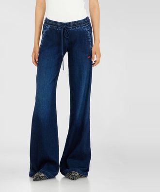 Diesel Relaxed Low Waist 2078 D-Ainty Joggjeans, Dark blue, Elastic waistband