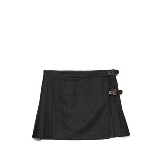 Prada Re-Wool Miniskirt