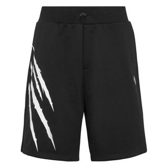 Plein Sport Korte Broeken, Heren, Zwart, 3Xl, Katoen, Jogging Shorts Scratch