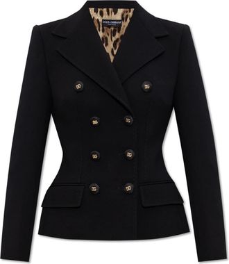 Dolce & Gabbana Double-breasted blazer - Dames - Blazers - Zwart - S - Jassen