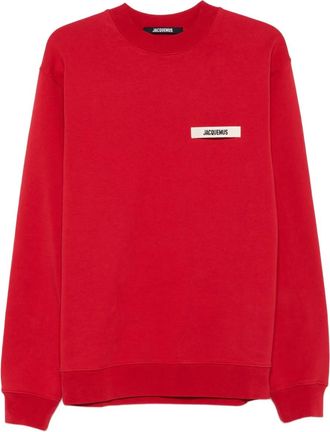 Jacquemus Felpa girocollo The Gros Grain - Rosso