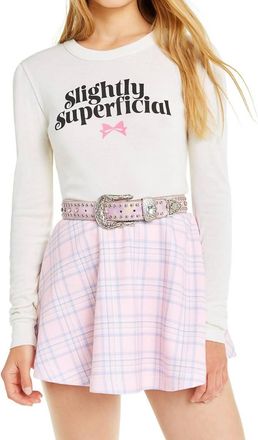 Wildfox Slightly Superficial Mia Long Sleeve In Vintage Lace