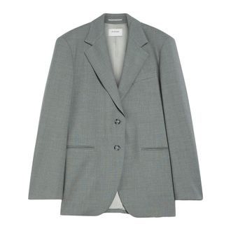 Sportmax Light Grey Oversized Tailored Jacket - female - Sportmax - Blazers - Gray - XL - Jackets