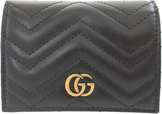 Gucci Black Leather Coin Purse/Coin Case (Pre-Owned)