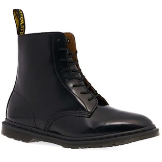 Dr. Martens Winchester II Polished Smooth Leather Mens Ankle Boots - Black - Size:UK 9.5