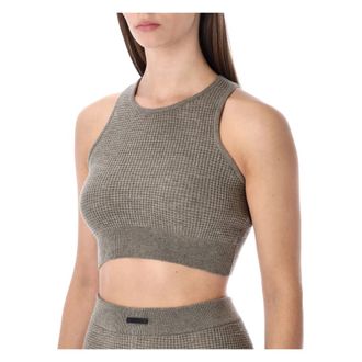 Fear of God Dames, Tops, Grijs, Maat: S Nylon