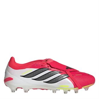 adidas Mens Predator Pro Fold Over Tongue Astro Turf Football Boots in Red/Black/White - Size UK 10.5