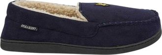 Lyle & Scott Heren-mocassinslippers van imitatiesu&egrave;de van Aspen (Marine)