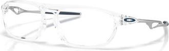 Oakley 53mm Rectangle optical glasses in Transparent at Nordstrom