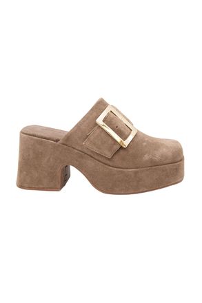 Chocolat Blu Womens Haze Mule In Toffee Suede
