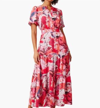 Nic+Zoe Selah Scribble Bouquet Daydream Dress In Multi