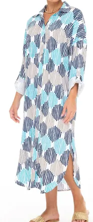 Skemo Womens Shirt Dress In Mosaic