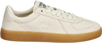 Lacoste Baseshot Pro Suede Sneakers - Dames - Sneakers - Beige - 42 EU - Katoen - Schoenen