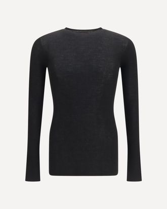 Rick Owens Slim ribbed long-sleeve Sweater Male M
