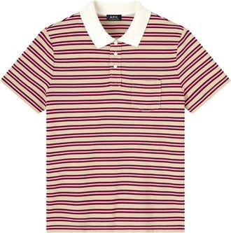 A.P.C. C0Hmz H26565 Polo Shirt - Heren - Polos - Veelkleurig - L - Katoen - Tops