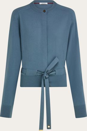 Ferragamo Donna Cardigan con nastro Verde