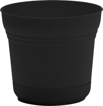 Bloem 12 Inch Saturn Round Planter With Saucer Tray, Black at Nordstrom
