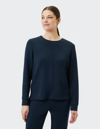Joy Sweatshirt JOY SPORTSWEAR, Damen, Gr. 36, blau (night), Obermaterial: 50% Polyester, 45% Modal, 5% Elasthan, Sweatshirts Sweatshirt