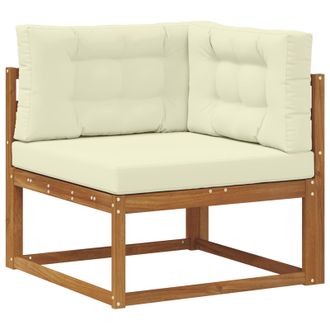 vidaXL Sof&aacute; Esquinero De Exterior Natural Vidaxl