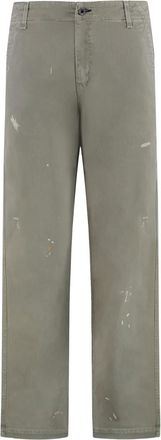 ASKK NY Recht model broek - Dames - Straight fit broeken - Groen - W26 - Katoen - Broeken