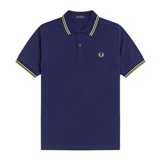 Fred Perry Polo Shirts, male, Blue, Size: 2XL M3600 Polo
