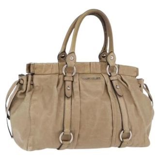 Miu Miu Pre-owned Handbags, female, Beige, Size: ONE SIZE Pre-owned Hand Bag