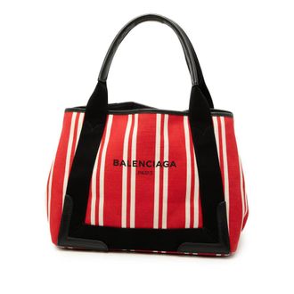 Balenciaga Pre-owned Balenciaga Canvas Striped Navy Cabas S Ladies N339U9WY6JYPOWWL